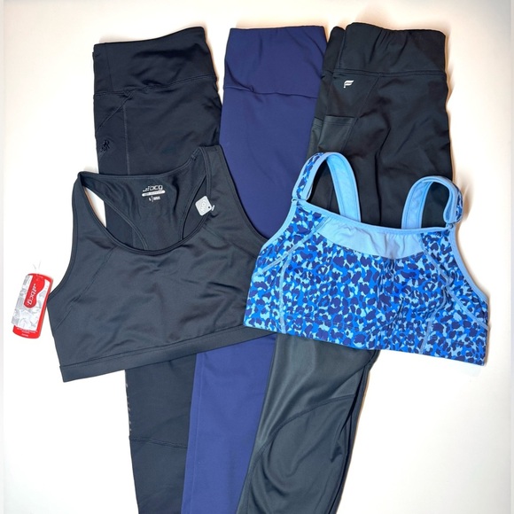 Set of 5 Activewear Leggings And Sport Bras Size-Large ( Yitty ,BCG , Syrokan ) - Picture 3 of 15
